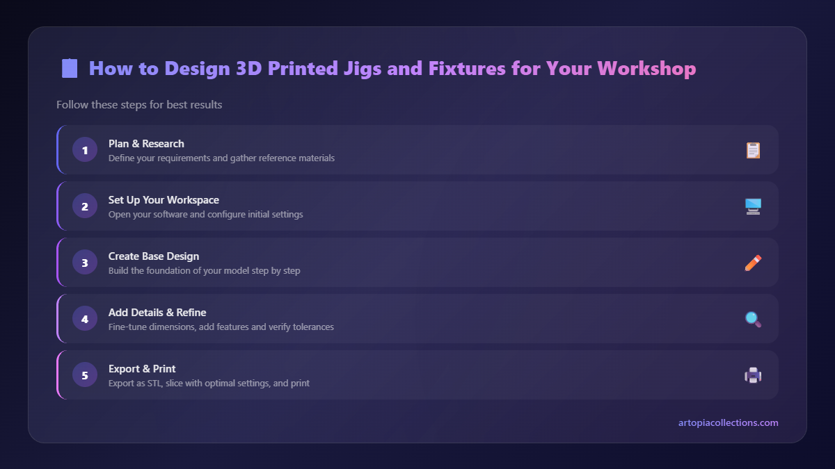 Step-by-Step Overview - How to Design 3D Printed Jigs and Fixtures for Your Workshop