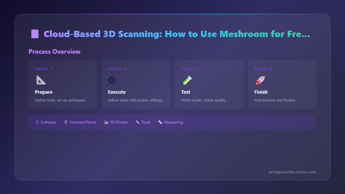 Cloud-Based 3D Scanning: How to Use Meshroom for Free Photogrammetry - Infographic 1