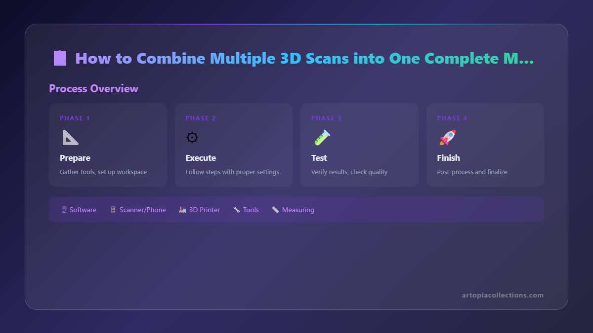 How to Combine Multiple 3D Scans into One Complete Model - Infographic 1