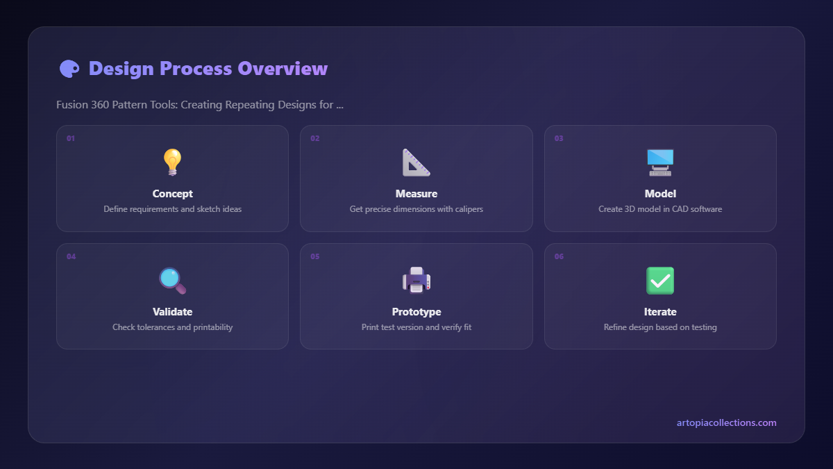 Design Process - Fusion 360 Pattern Tools: Creating Repeating Designs for 3D Printing