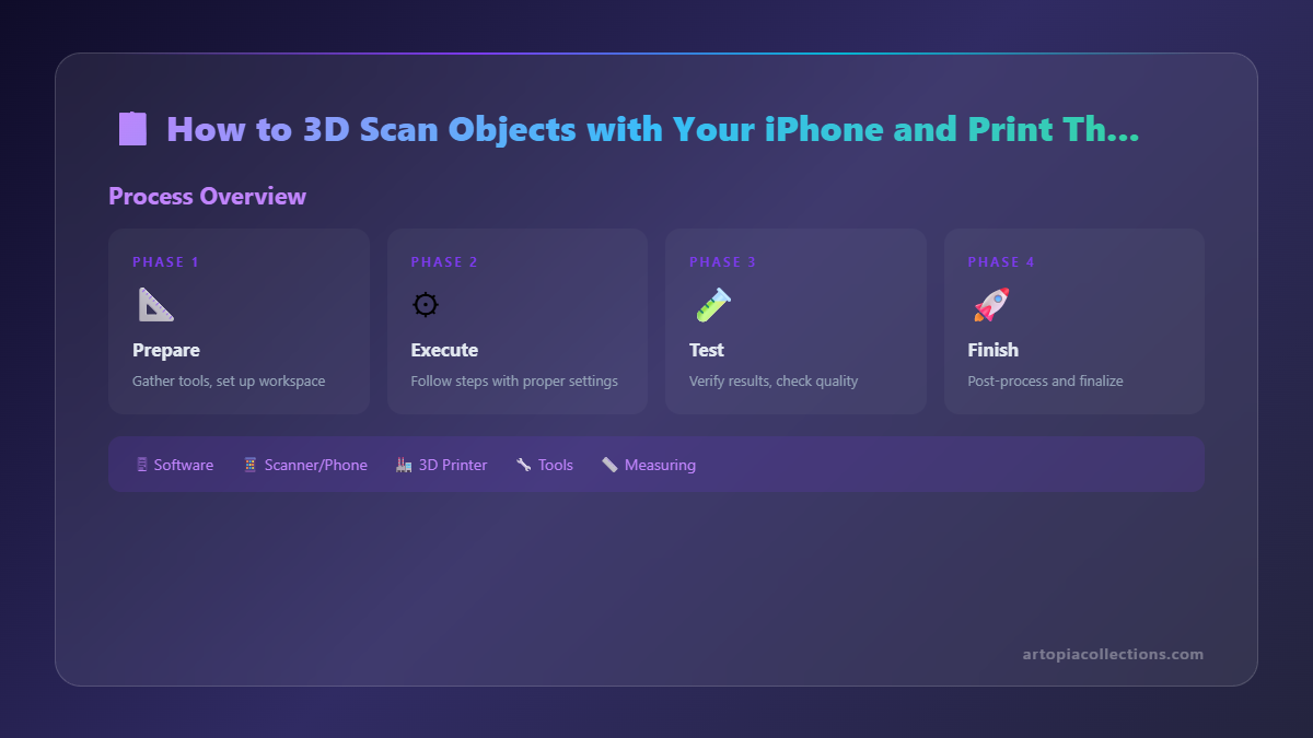 How to 3D Scan Objects with Your iPhone and Print Them at Home - Infographic 1
