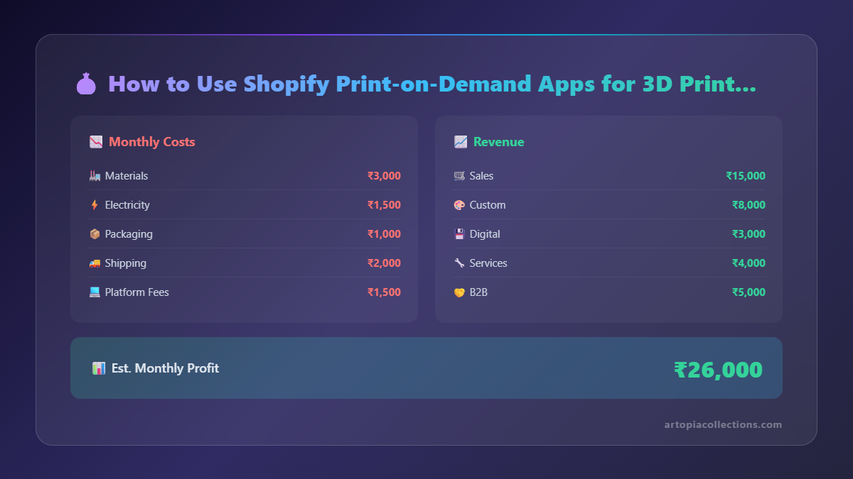 How to Use Shopify Print-on-Demand Apps for 3D Printed Products - Infographic 1