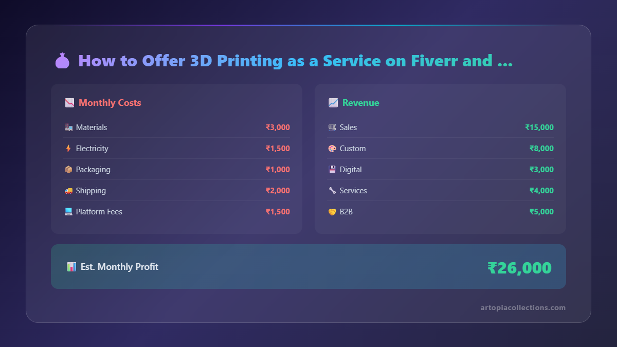 How to Offer 3D Printing as a Service on Fiverr and Upwork - Infographic 1