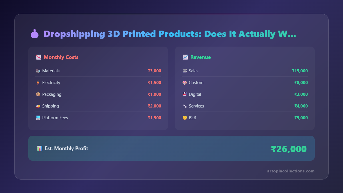 Dropshipping 3D Printed Products: Does It Actually Work? - Infographic 1