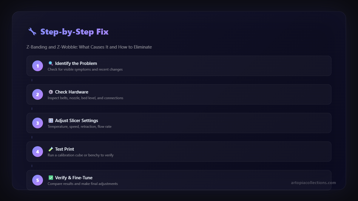Step-by-step troubleshooting guide - Z-Banding and Z-Wobble: What Causes It and How to Eliminate