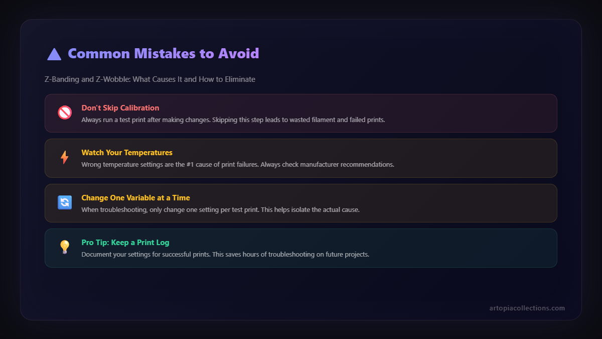 Common mistakes to avoid - Z-Banding and Z-Wobble: What Causes It and How to Eliminate