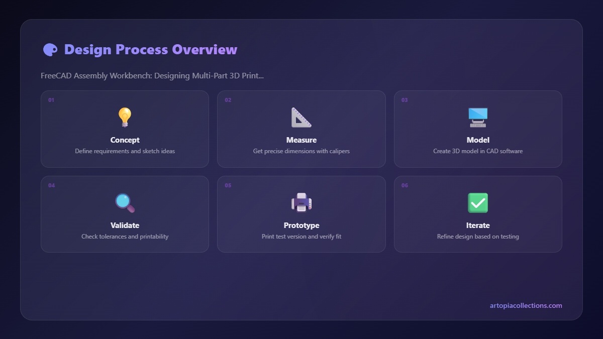 Design Process - FreeCAD Assembly Workbench: Designing Multi-Part 3D Printed Projects