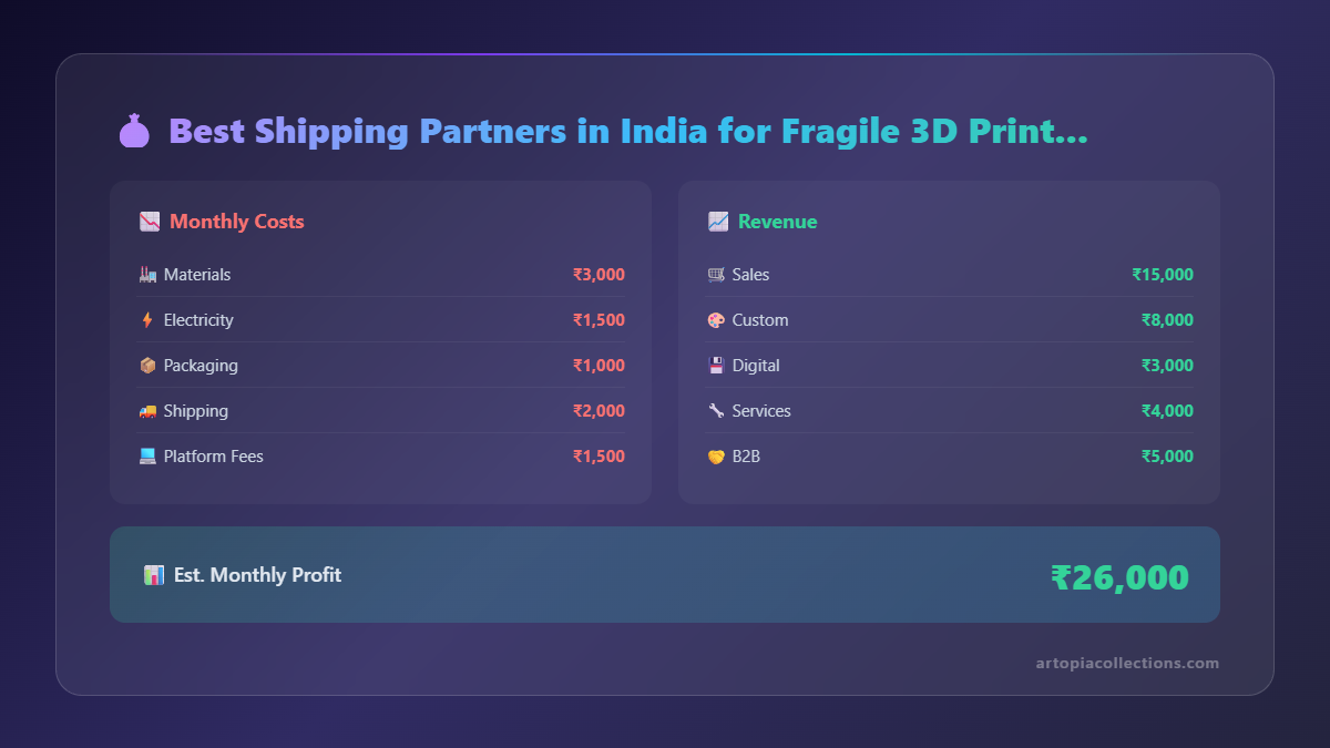 Best Shipping Partners in India for Fragile 3D Printed Items - Infographic 1