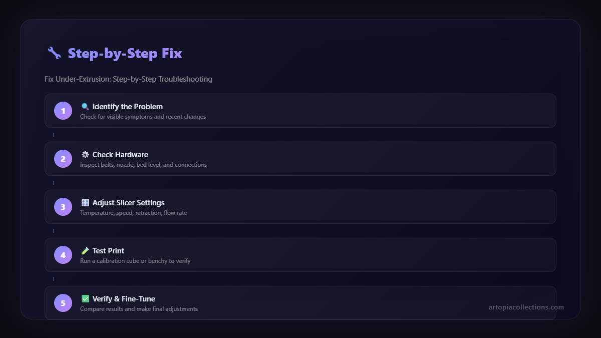 Step-by-step troubleshooting guide - Fix Under-Extrusion: Step-by-Step Troubleshooting