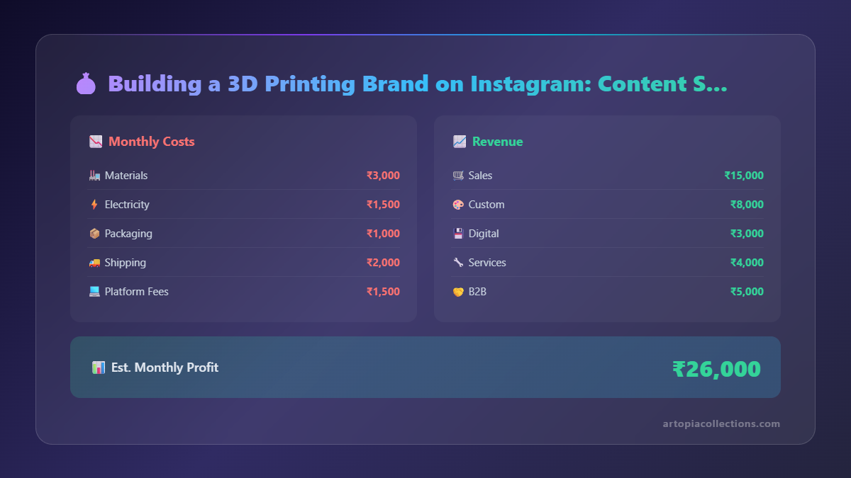 Building a 3D Printing Brand on Instagram: Content Strategy for Makers - Infographic 1