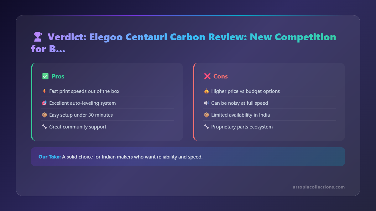Elegoo Centauri Carbon Review: New Competition for Bambu Lab? - Infographic 2