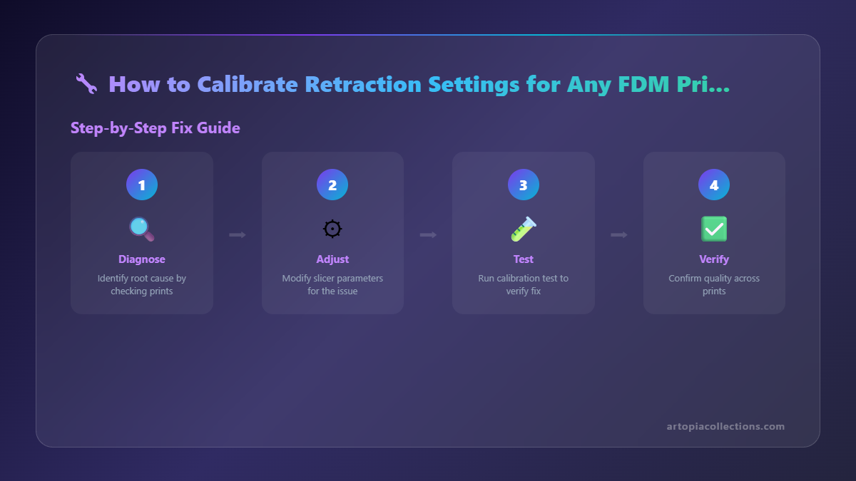 How to Calibrate Retraction Settings for Any FDM Printer - Infographic 1