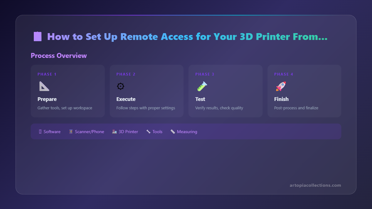 How to Set Up Remote Access for Your 3D Printer From Anywhere - Infographic 1