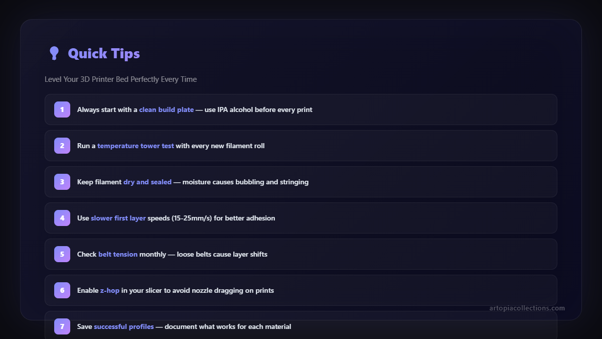 Quick tips for better 3D prints