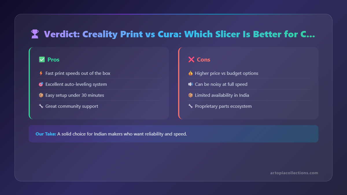 Creality Print vs Cura: Which Slicer Is Better for Creality Printers? - Infographic 2