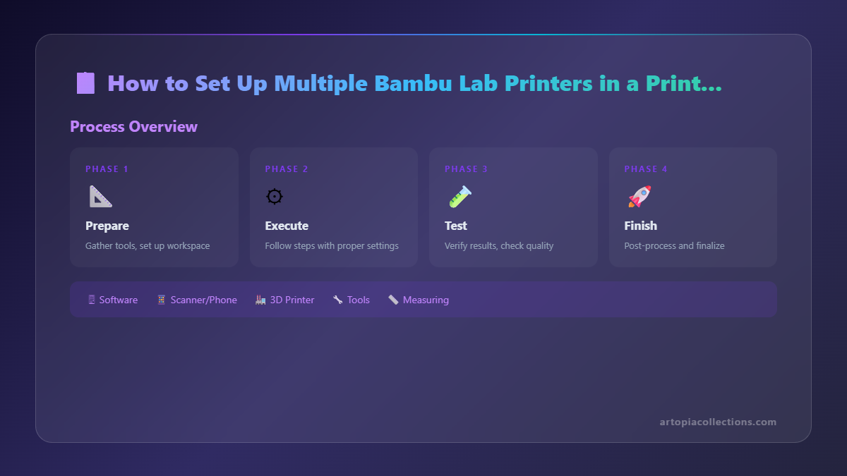 How to Set Up Multiple Bambu Lab Printers in a Print Farm - Infographic 1