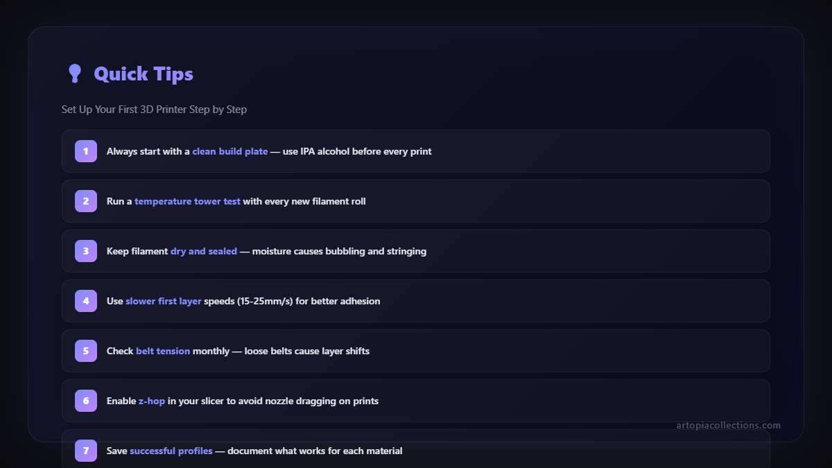 Quick tips for better 3D prints